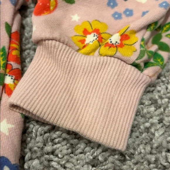 VGUC Mini Boden Printed Relaxed Sweatshirt Vintage Pink Enchanted Unicorn Sz 5/6 - Picture 4 of 8